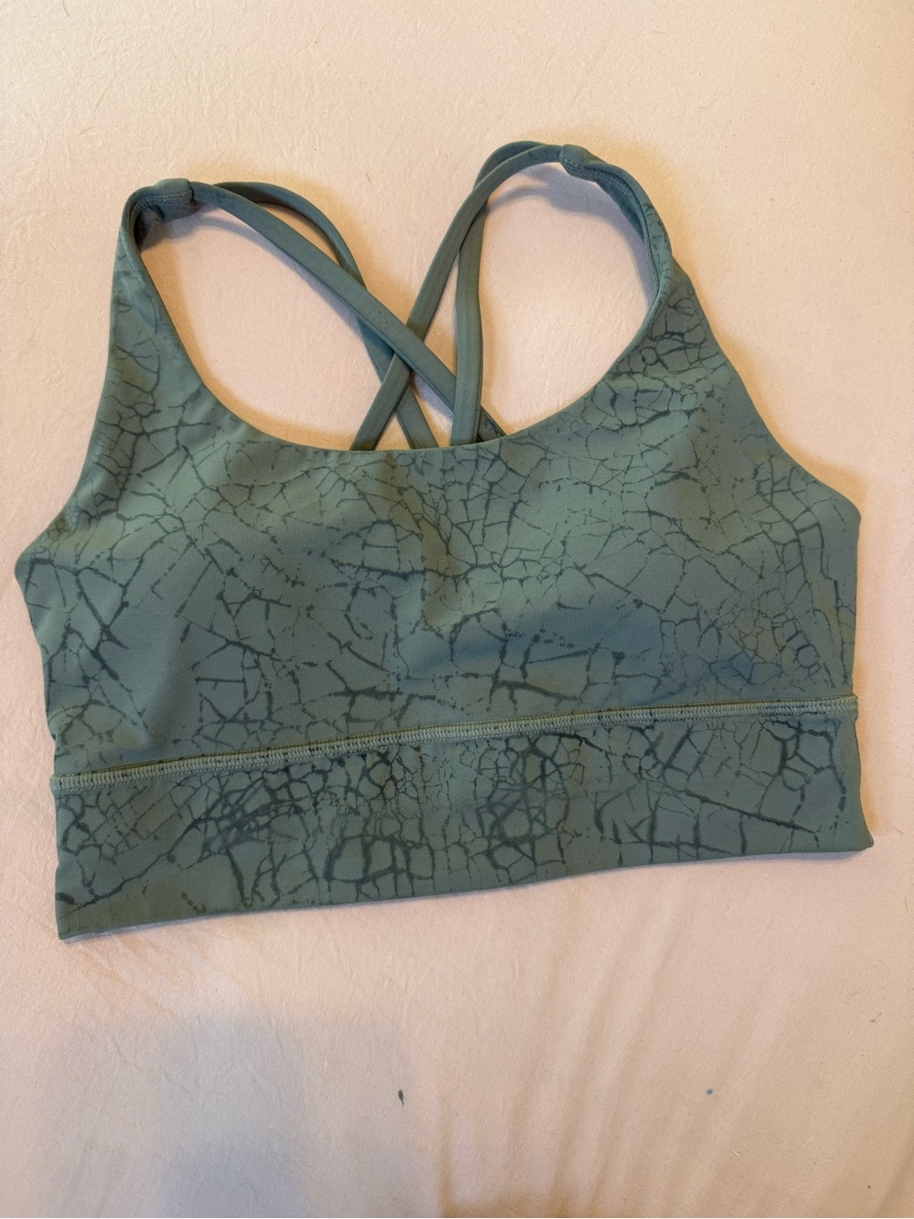 lululemon gray crisscross sports bra